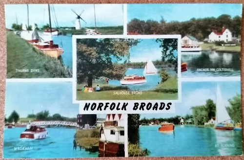 Norfolk broads real photo - norfolk,