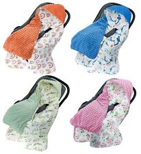 Baby Car Seat Blanket Reversible Wrap Swaddle Plush Soft Double Sided COTTON