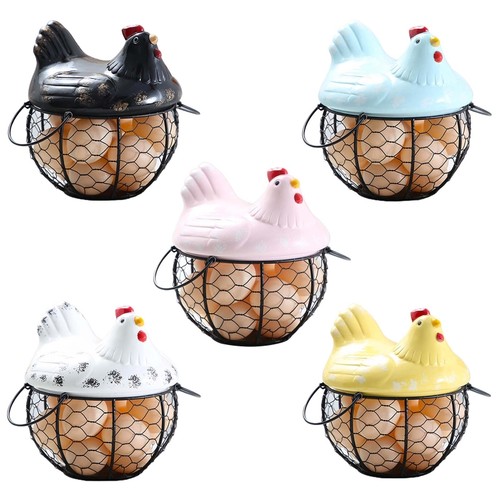 Farm iron egg storage basket - iron,