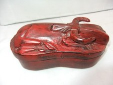 Vintage Boma Buffalo Carved