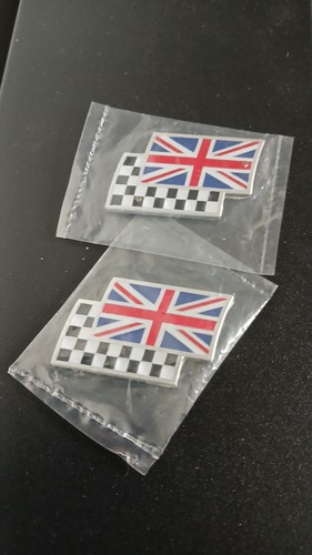 Pair rover union jack - of, mg