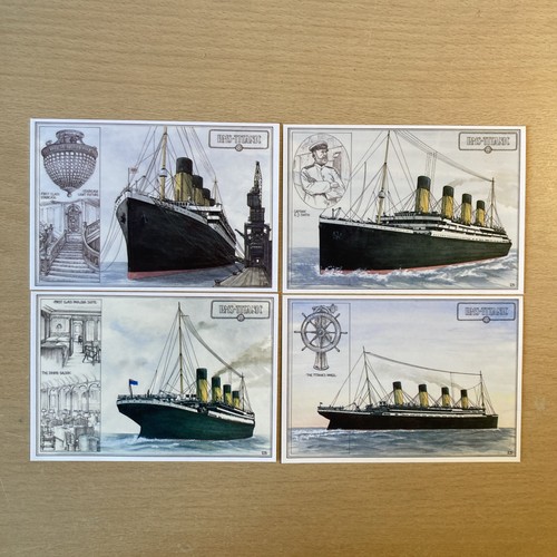 Titanic postcards set 4 - titanic,
