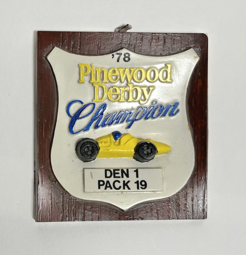 Vintage 1978 pinewood derby - vintage,