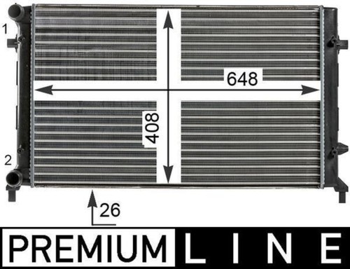 Radiator mahle fits audi - radiator,