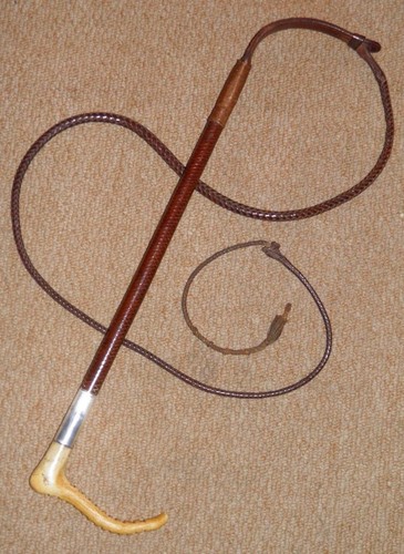 Antique ladies plaited leather - ladies,