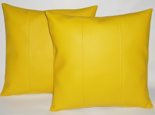 Yellow stripe faux leather - 2,