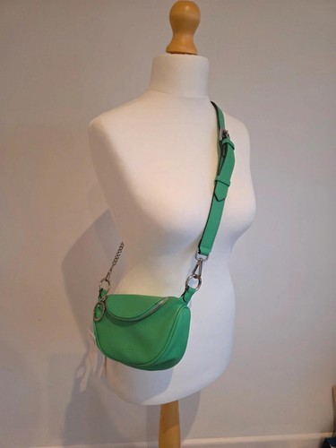 Green faux leather sling - faux-leather, /