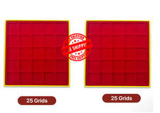 2 Pack Red Coin Holder Display