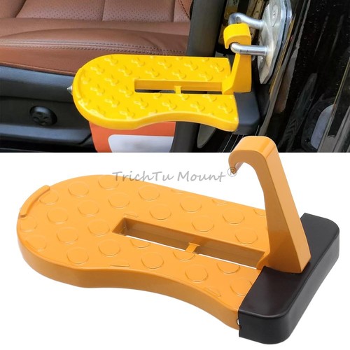 Orange folding car door latch - car,