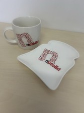 Nutella Chocolate Spread Ceramic Mug & Plate Set Fab Gift For Chocolate Lovers! 