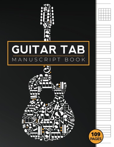 Guitar tab manuscript book - tab,