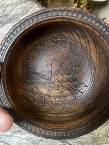 Vintage hand carved wooden - vintage,