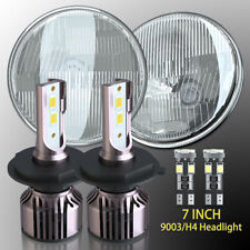7" HEADLAMPS HEADLIGHTS LED H4