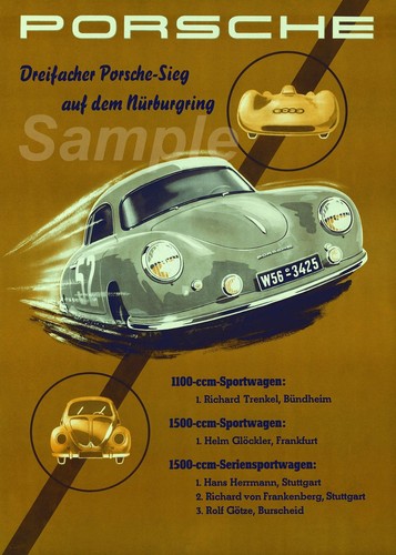 Vintage porsche nurburgring - porsche,
