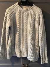Fat Face Women’s Grey Cable Knit Jumper Size Small