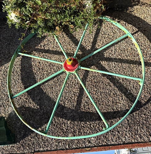 Vintage green metal farm - vintage,