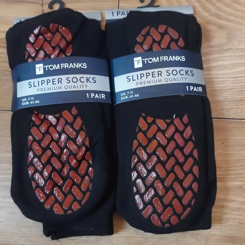 Mens slipper socks pairs - x2,