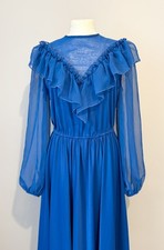 Vintage 1970s Blue Trina Lewis