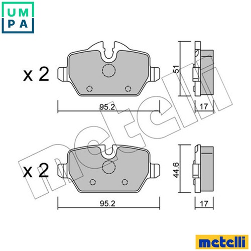 Brake pad set disc - brake,