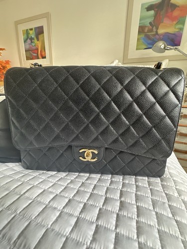 Chanel maxi black classic - xl,