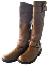 Handmade Brown Leather Knee