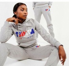 Trapstar Chenille Decoded Tracksuit (Womens M) Grey , Red , White and Blue.