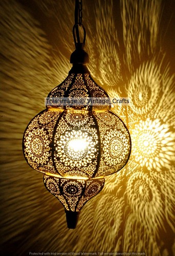 Moroccan gold hanging - moroccan,