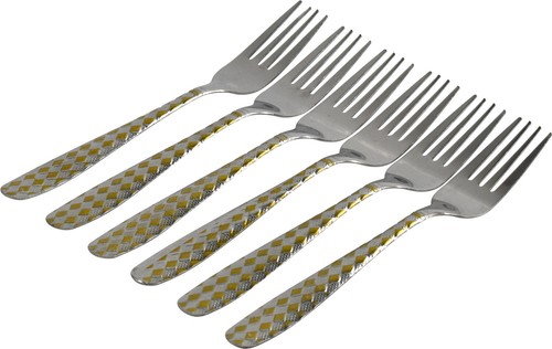 Stainless steel dinner forks - stainless,