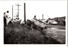 Vtg Found B&W Photo 1955 Car