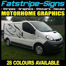 MOTORHOME VINYL GRAPHICS STICKERS DECALS CAMPER DAY VAN RV CARAVAN HORSEBOX x16