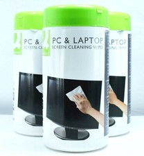 SCREEN CLEANING WET WIPES Laptop TV Computer Monitor Cleaner (Packs of 100) LOT