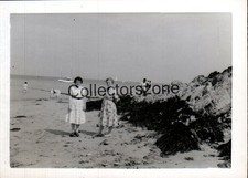 1960 2 women On Abersoch Beach