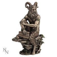 Large Horned God Pan Figurine