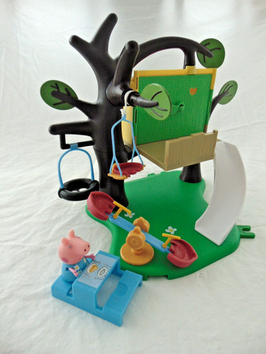 Peppa pig figure with tree - peppa,