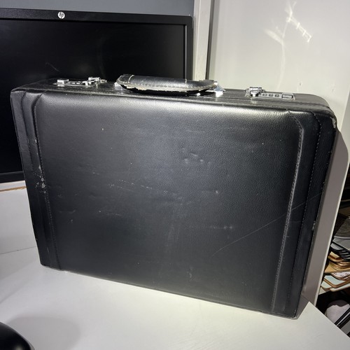 Attache black briefcase - attache,