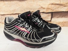 Avia Avi Motion Womens Trainers Size 6.5 Black With Silver And Pink Detail