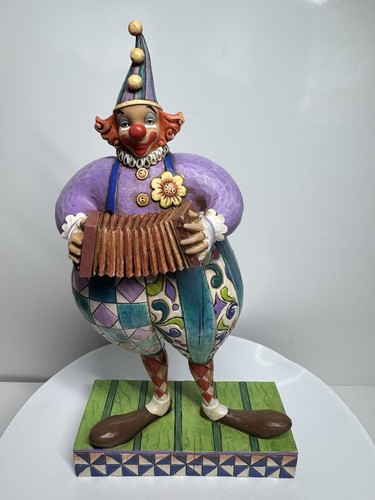 Jim shore squeezebox clown - jim,