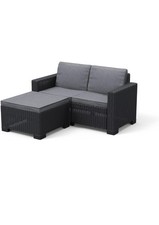 Keter California 2 Seater Sofa 83% Recycled  - Weather Resistant 