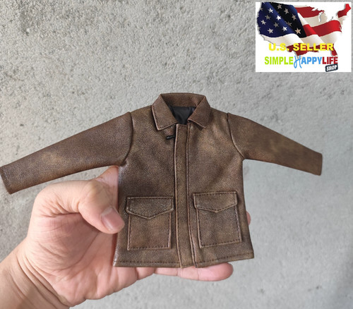 Leather like brown jacket - leather,