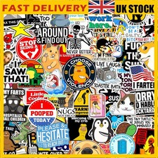 150x Hard Hat Stickers-Funny Blue Collar Prank Meme Vinyl Waterproof Decals