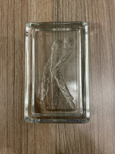 Golfer paperweight vintage art - vintage,