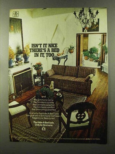 1973 simmons hide bed - 1973, hide-a-bed