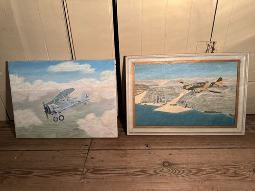 Vintage acrylic paintings - vintage, of