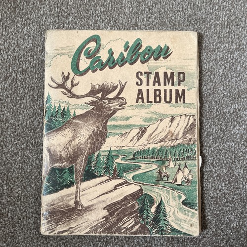 Caribou stamp album with - album, some