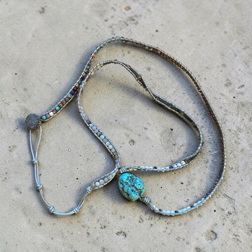 Real natural turquoise beaded - real,