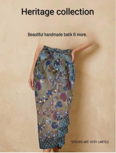 Batik sarong skirt - sarong, hand-sewn