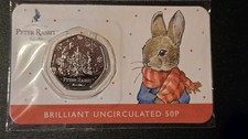 🎄🌟Peter Rabbit Christmas 50p Uncirculated Coin 2023🌟🎄