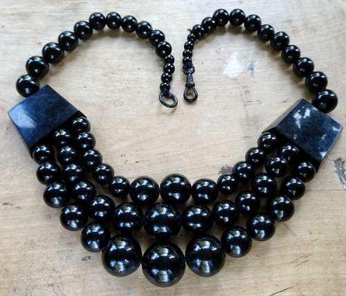 Antique victorian whitby jet - antique,