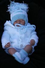 lillbees baby / reborn knitting pattern hooded jacket hat shoes birth / 12m