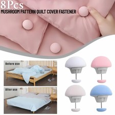 8x Bedding Duvet Quilt Cover Snaps Fixing Clips Fastener Holder Gripper Clip UK